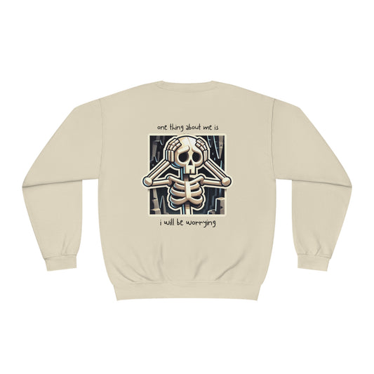 "Overthinking Skeleton" - Unisex NuBlend® Sweatshirt